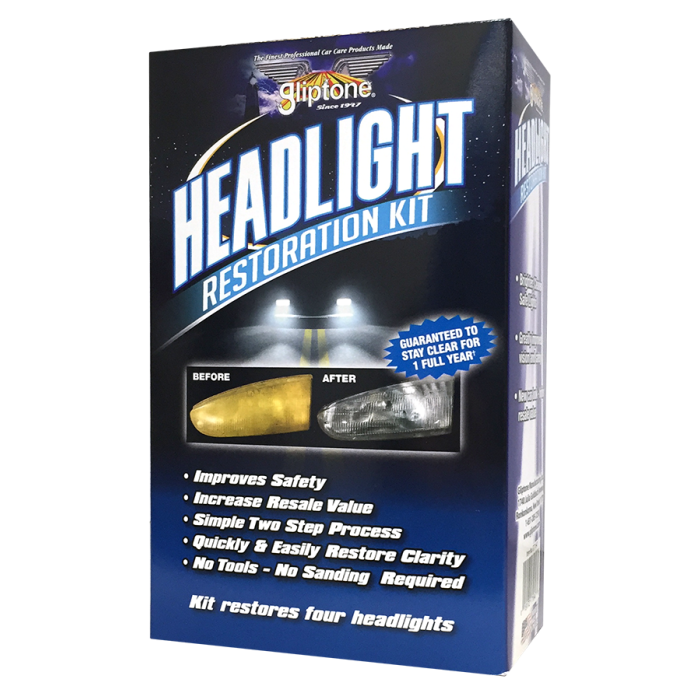 HEADLIGHT RESTORATION KIT – RESTORE CLARITY & IMPROVES VISIBILITY, REMOVES OXIDATION, UV PROTECTION | EASY TO USE KIT