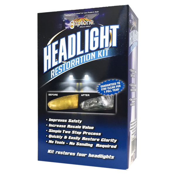 HEADLIGHT RESTORATION KIT – Restore clarity & improves visibility, removes oxidation, uv protection | easy to use kit